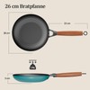 YUTANN Nonstick Frying Pan 12 inch, Ceramic Cast Iron Skillet,