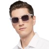 MARE AZZURO Reader Sunglasses 3.5 Men Retro Square Sun Reading
