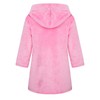 NautySaurs Girls Plain Hooded Flannel Fleece Bathrobe Bathrobe for Boys,