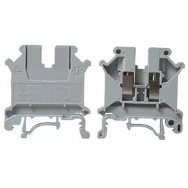 10PCS J42-4 DIN Rail Terminal Block Connector with Nylon PA66 Material for Precise Conductivity and Universal Circuit Wiring Board Compatibility