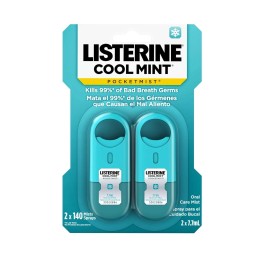 Listerine Cool Mint Pocketmist - Oral Care Mist, 2 Sprays
