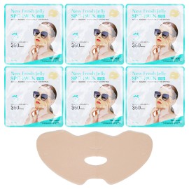 6pcs Sun Protection Hydrogel Mask Disposable Moisturizing Half Cover Hanging US