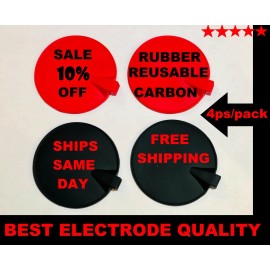 CHATTANOOGA RUBBER ELECTRODE CARBON for CHATTANOOGA INTELECT LEGEND STIM, XT & TRANSPORT 4PS