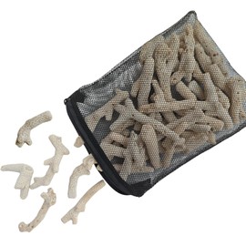 HHCSMDIYOYU 1.1lb/500g Crushed Coral, Natural Fish Tank Crushed Coral, Crushed Coral Filter for Freshwater Aquarium Ph Aquarium Bio Filter Media Bag Reusable Aquarium Filter