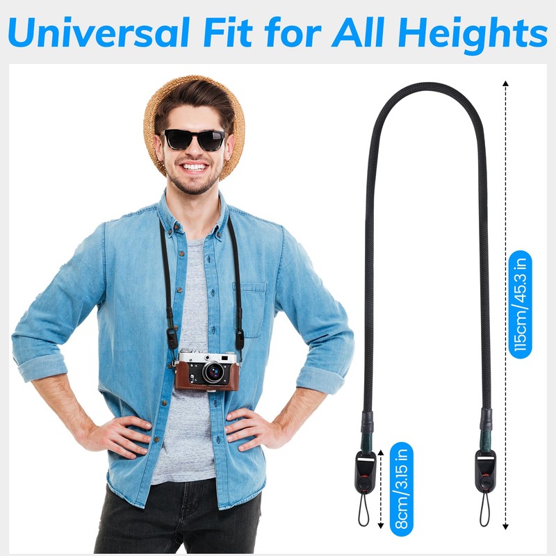 KRYVOXA Camera Strap with Quick Release Buckles, Camera Neck Strap