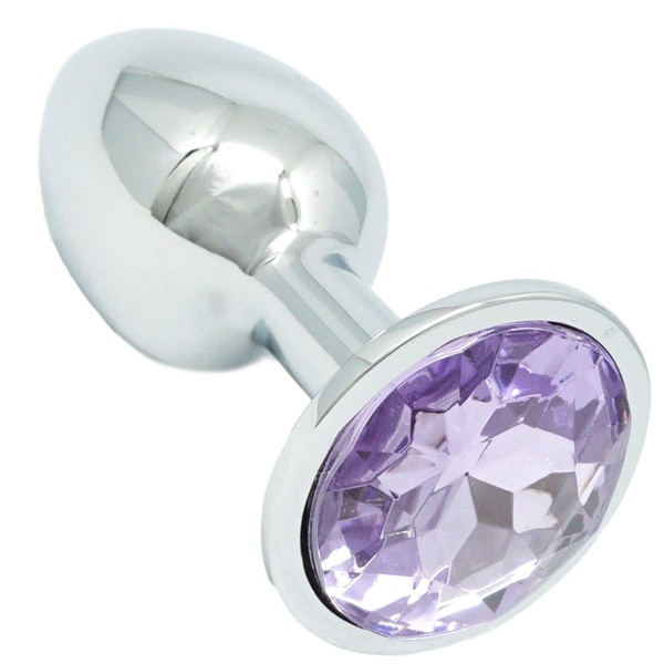 Praxia Jewelry, Plug, Small, Maximum Diameter 1.1 inches (2.8 cm), Light Purple [Includes Logo Cloth Bag, Lotion, Cleaning Cloth]