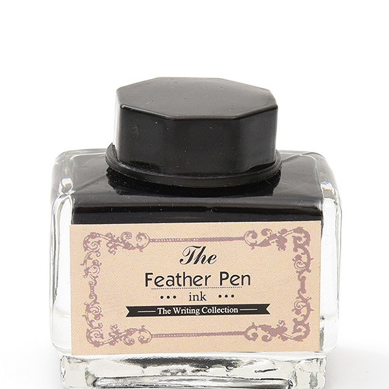 Vintage Feather Quill Dip Pen Writing Ink Set Perfect for