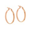 Tuscany Silver Sterling Silver Cut Hoop Earrings, Silver