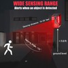 Solar Motion Sensor Alarm Device - Waterproof, Multi-Mode, Wide-Angle Sensing,