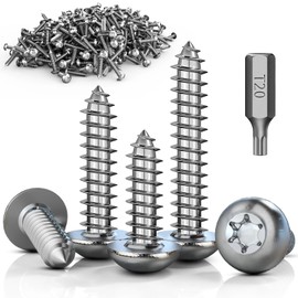 ddckj 100Pcs M4 x 20 mm Stainless Steel Self Tapping Screws Pan Head Screws Torx Self Drilling Screws for Metal with T20 Drill Bit