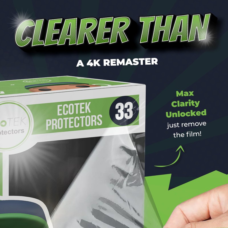 EcoTEK Protectors, 100-Pack Protective Cases Fits 4" Display Figures –