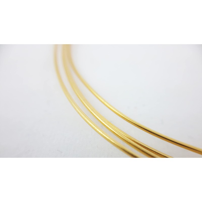 24 Gauge 99.99% Pure 24K Solid Yellow Gold Wire Round