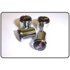 Eurosport Corvette C6 Logo Chrome Valve Stem Caps - Tapered