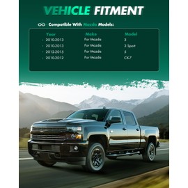 SCITOO 594-741 Engine Harmonic Balancer Crankshaft Pulley For Mazda 3 Sport 2010-2013, 3 2010-2013, 5 2012-2015, CX-7 CX7 2010-2012, DOHC L4 2.5L