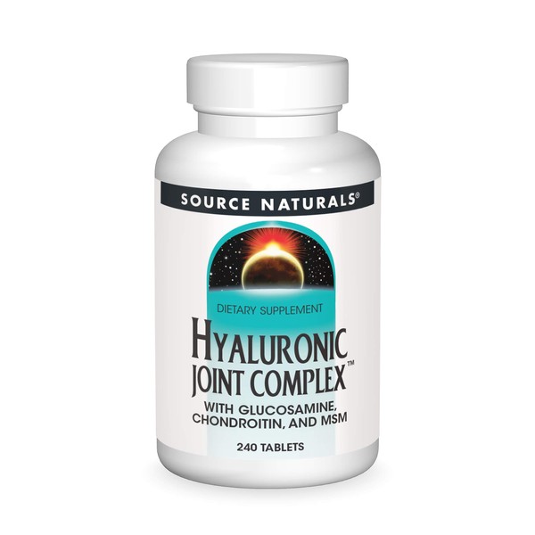 Source Naturals Hyaluronic Joint Complex with Glucosamine, Chondroitin & MSM Extra Strength - 240 Tablets