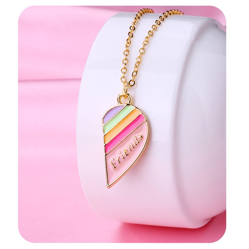 2PCS Colorful BFF Magnetic Necklaces With Extra Wax Rope, Best