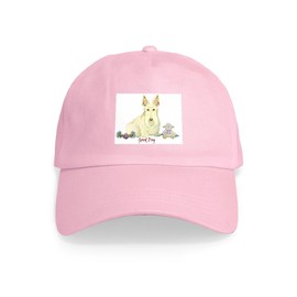 CafePress Good Dog Wheaten Scottie Cap Unique Adjustable Baseball Hat Pink
