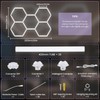 X-Litall Hexagon Garage Led Lights Dimmable- Hexagon LED Lights, 6500K