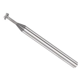 CoCud T Slot End Mill, 4 Flutes 0.16" Dia 0.05" Cutting Depth, Solid Carbide CNC Straight Milling Cutter - (Applications: for Steel and Copper Milling)