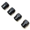 SAAB Logo Valve Caps, Set of 4, Black and Blue