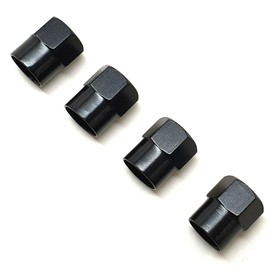 SAAB Logo Valve Caps, Set of 4, Black and Blue