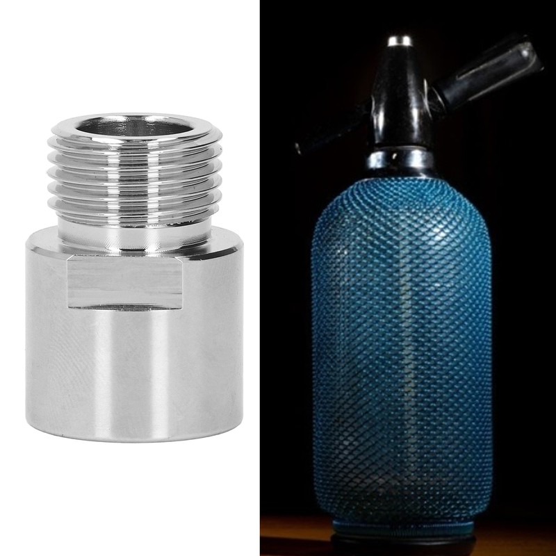 Soda Cylinder Adapter Metal CO2 Female Thread TR21‑4 to Male
