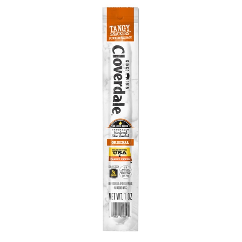 Cloverdale Tangy Snackers Summer Sausage Sticks, Individually Wrapped Summer Sausage