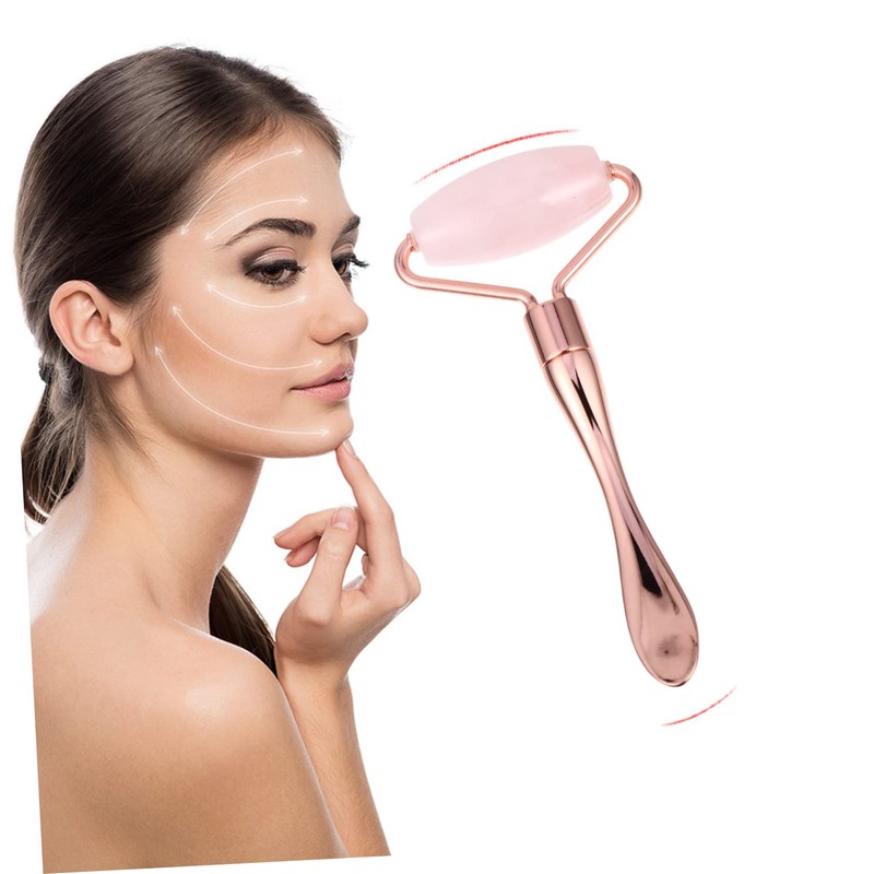 WOONEKY 1pcs Jade Facial Roller Massager Face Roller Tool for