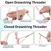 6Pcs Bodkin Drawstring Threader, Easy Quick Insert Drawstring Threader Tweezers