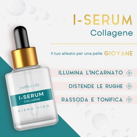 I-SERUM Gesichtsserum mit Kollagen – spendet Feuchtigkeit, strafft und strafft – wirkt gegen Zeichen der Hautalterung – jüngere und elastischere Haut – 30 ml