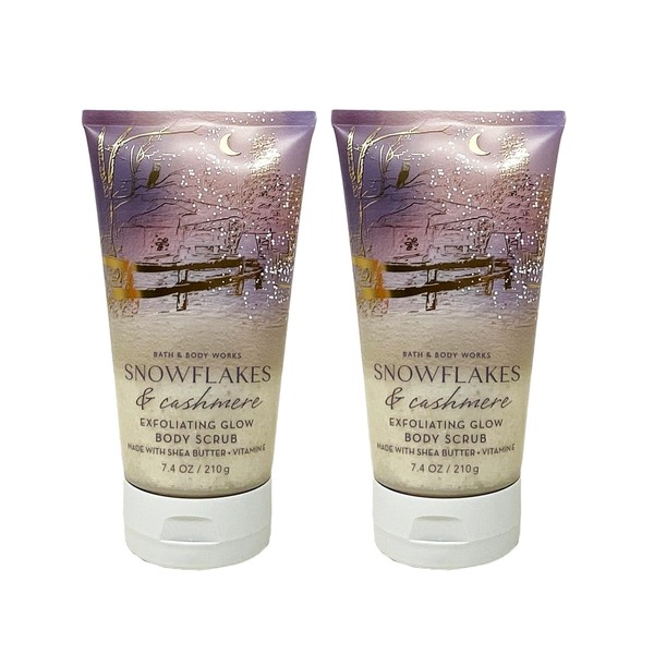 Bath and Body Work Snowflakes & Cashmere 2 Piece Exfoliating