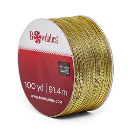Gold Bowdabra Wire Value Pack - 100 Yardss | Width: 1 mm | Length - 100 Yards