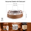AMOLEN Wood PLA Filament Bundle 3D Printer Filament Wood Sets,Walnut,Cherry,Bamboo,Ebony,3D
