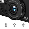 KamKorda Digital Compact Camera with 180° Flip Screen, 64MP 4K