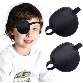 Parche médico para ojos, 2 parches para ojos para adultos, cómodo parche 3D, parches ajustables para ojos perezosos para adultos y niños, para
