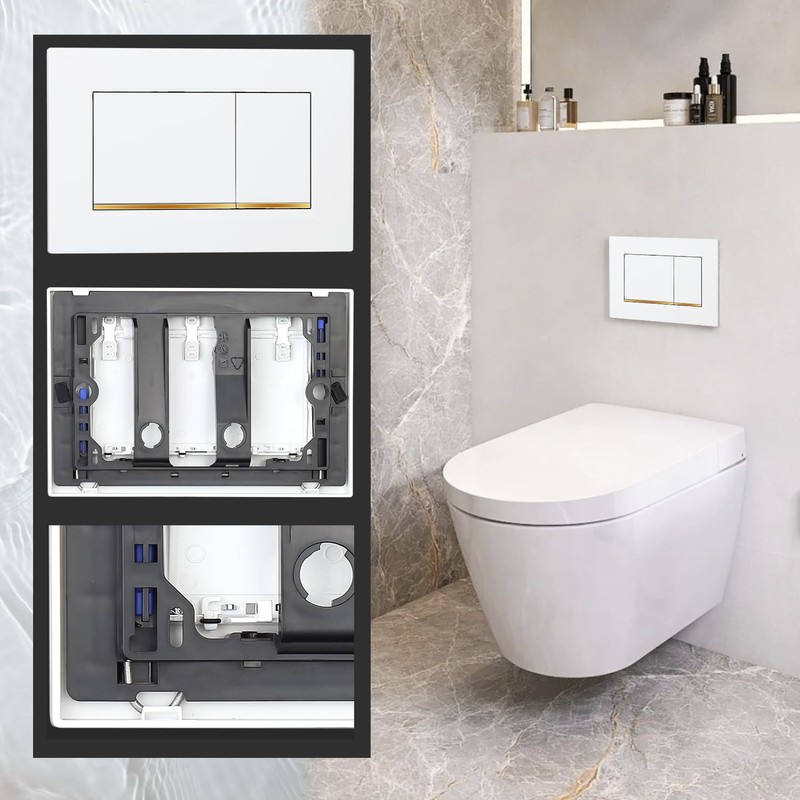 OasisFlow Wall Mounted Toilet Tank Panel Suitable for Concealed Tanks,