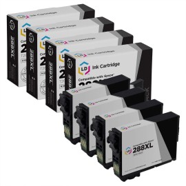 For Epson LD REMAN Epson T288XL120 (288XL) Black Ink Set of 4 for XP-330, XP-430 & XP-434