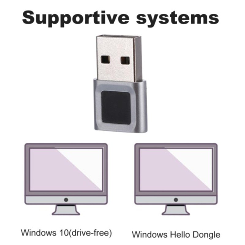Baoblaze USB Fingerprint Reader Fingerprint Identification Reconciliation for Windows 10