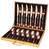 chandler 24 Pieces Cutlery Set Shiny Golden Stainless Steel 410