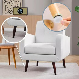 FH Resbalones con Clavo para Sillas, Antiderrapante para Muebles, Protectores de Suelo y Antideslizantes de Plastico Blanco para Patas y Sillas, Paquete 100 Piezas (Grande (25mm))