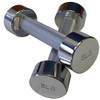 Ader Chrome Dumbbell, Sold as Pair (Chrome, 3LB)