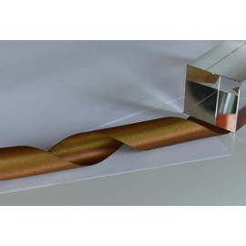 IHKFILAN Satin Ribbon in Golden Brown (38 mm x 22.86 m) Matt Shiny Gift Ribbon for Decorating & Crafts, Weddings, Christenings