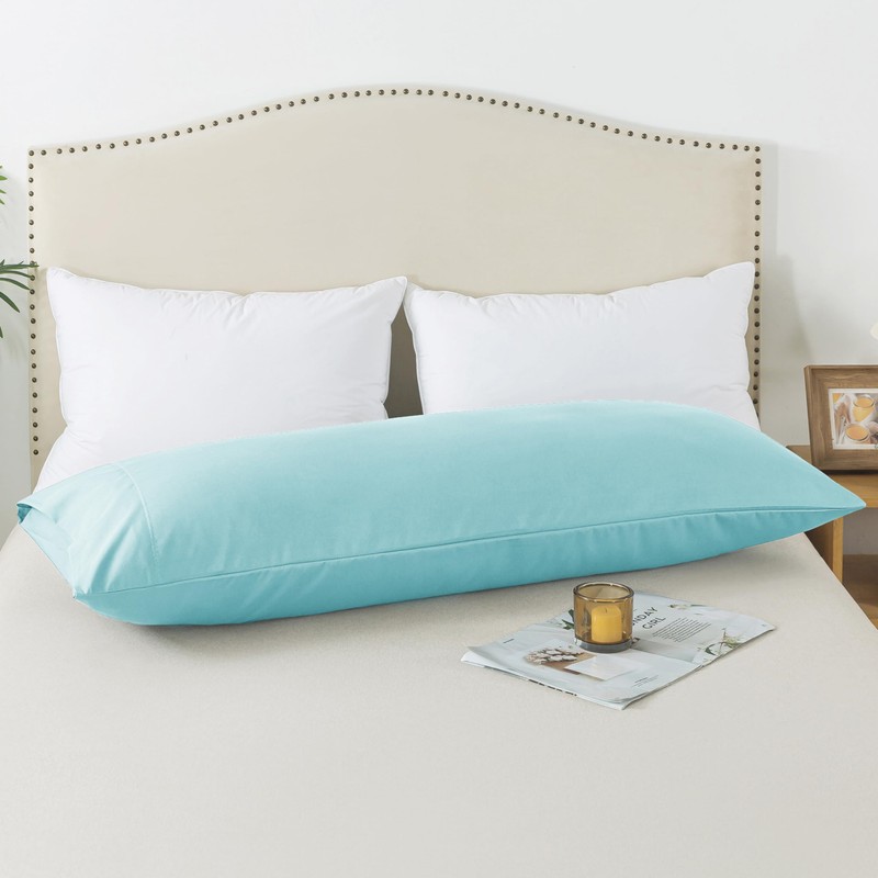 WhatsBedding Body Pillow Cover, Ultra Soft Microfiber Pillowcases, Breathable Long