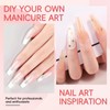PEACECOLOR Poly Gel Nails Set, 3 Colours, Pink, Blanco, Nude