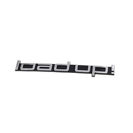 Lettering "Load Up" Sticker Letters Emblem Black/Chrome
