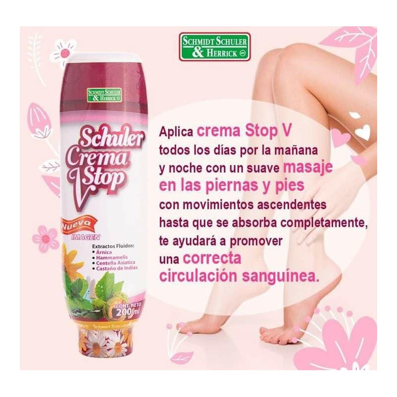 Schuler Crema V stop | Crema corporal ayuda la circulación