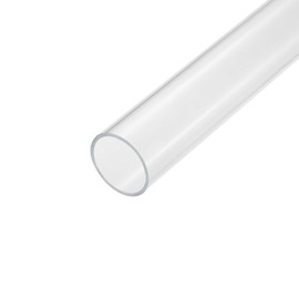 MECCANIXITY Acrylic Pipe Clear Rigid Round Tube 51mm(2") ID 55mm(2 3/16") OD 14" for Lamps and Lanterns, Water Cooling System