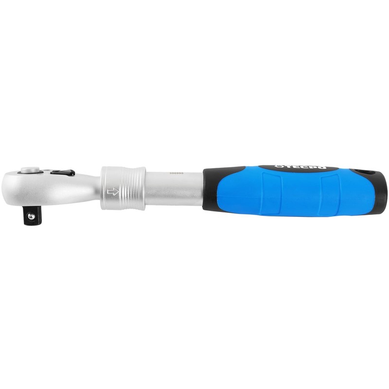 TECPO Extendable reversible ratchet, 3/8 inch, 215-315 mm, telescopic ratchet