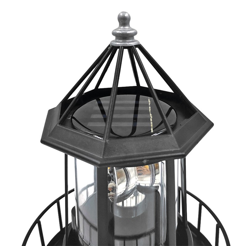 LED Solar Rotating Lighthouse Light Solar Garden Lights Outdoor Garden