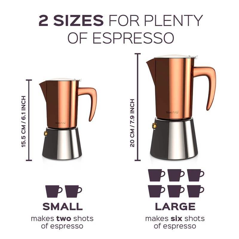 BonVivo Intenca Stainless Steel Espresso Maker